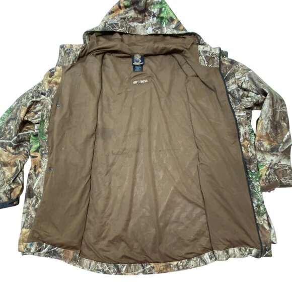 Men's Realtree Edge Camouflage Hooded Hunting Jacket 3xl Scent-Factor - Picture 7 of 12